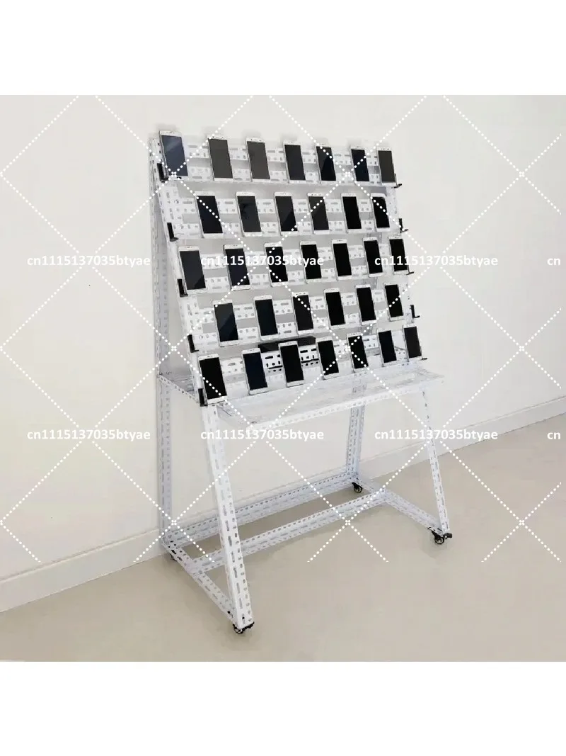 Horizontal Phone Stand with Matrix Control, Multi-Device Bracket for Desk Organization