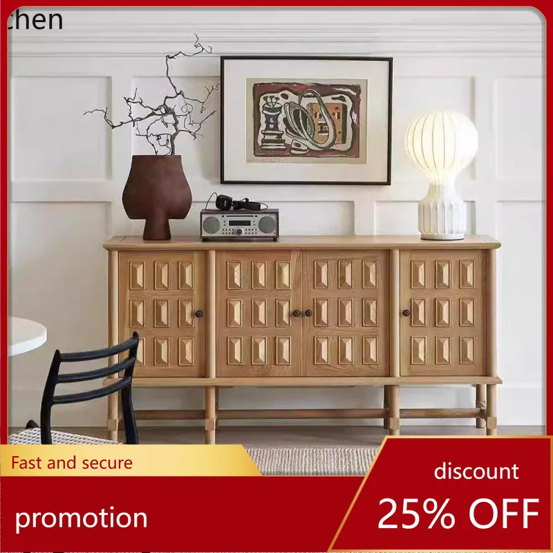 

HXL Solid Wood Sideboard Vintage Entryway Cabinet Living Room Storage Home Side Cabinet