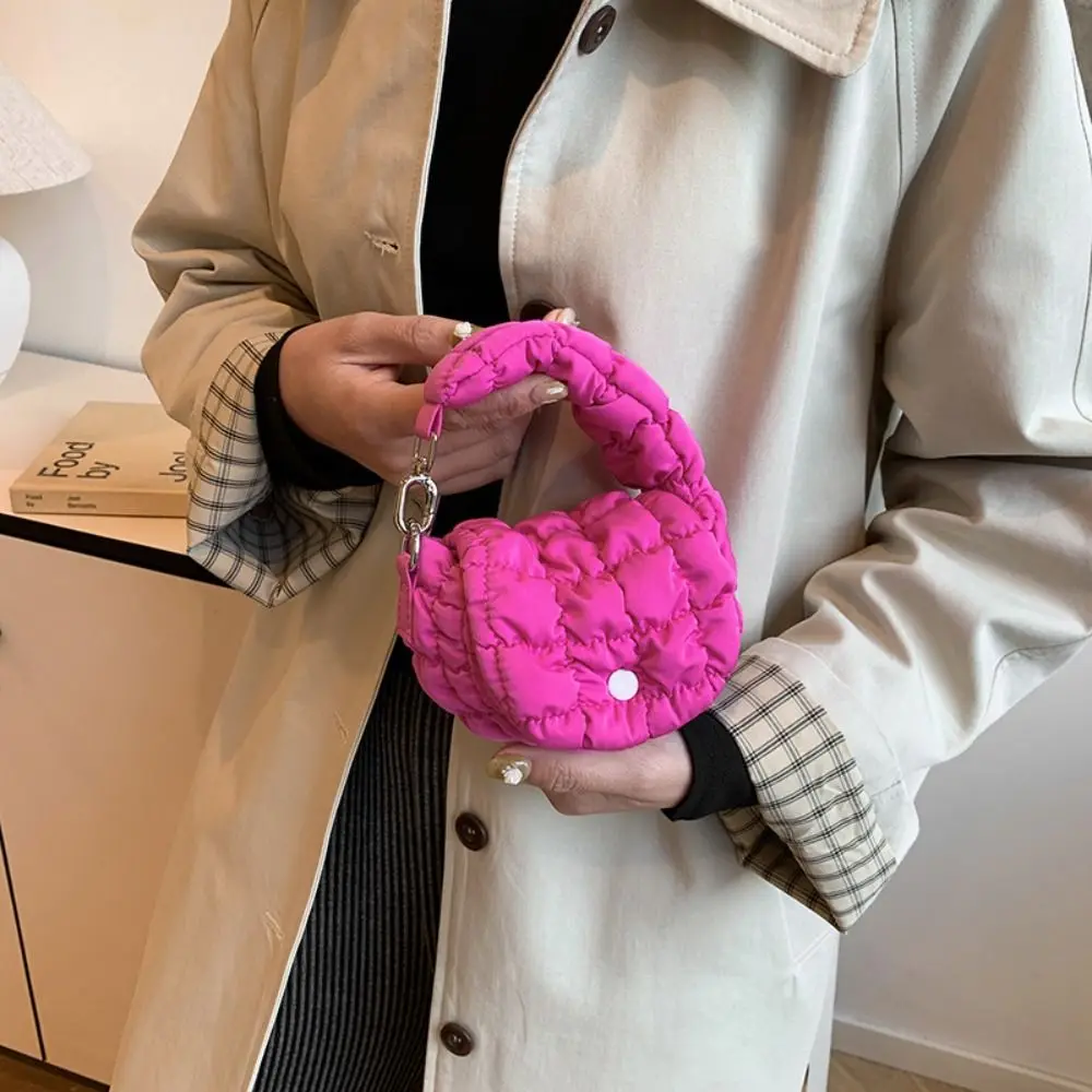 أنيقة بلون سحابة مطوي محفظة نسائية للعملات المعدنية حقيبة يد صغيرة مبطن محفظة صغيرة حبال الكورية نمط حقيبة قلادة الفتيات/الإناث