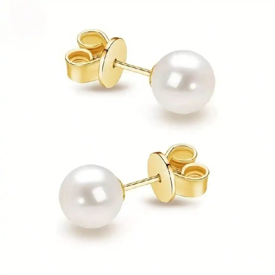 

2-пары серег с пресноводным жемчугом, День святого Валентина, День матери, подарок на день рождения, идеальный выбор для подарка