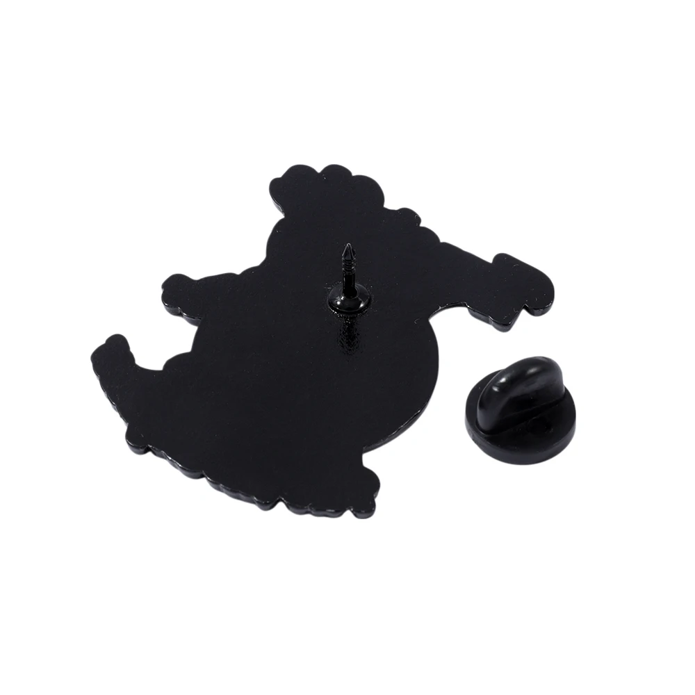 1 قطعة بروش الكرتون أنيمي ذئب الإبداع المينا دبوس ظهره الملابس والمجوهرات شارة معدنية اكسسوارات الديكور هدية