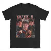 Camiseta estampada Will Byers para hombre y mujer, camisetas 100% de algodón, ropa