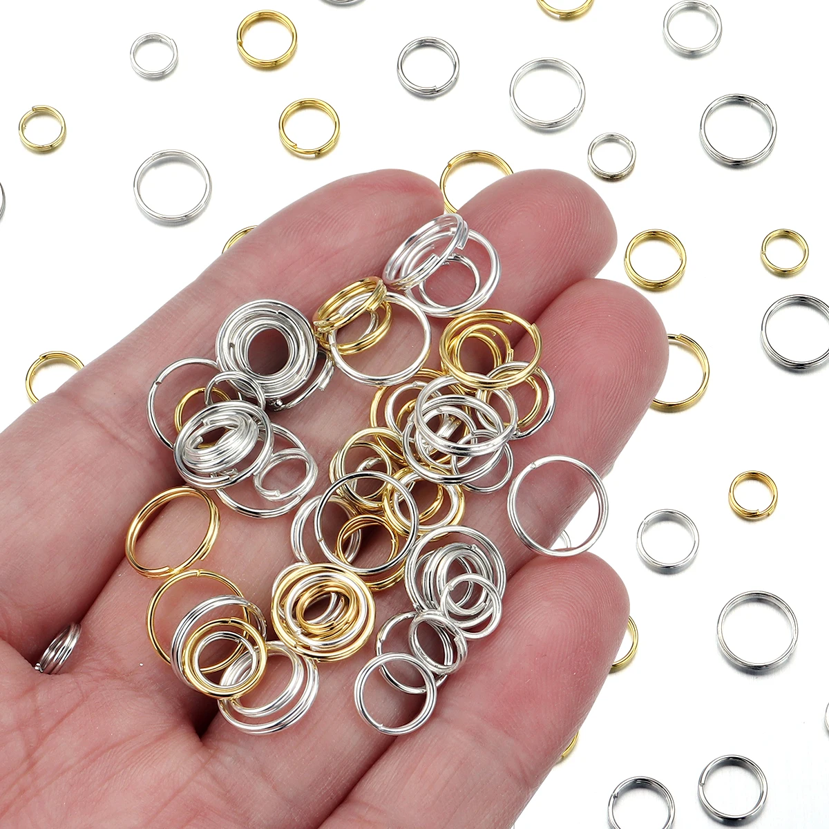 1Box 4/6/8/10/12mm Iron Mixed  - Jump Ring Assorted recension och pris