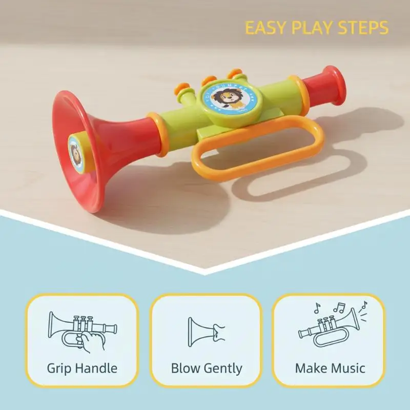 [J] Whistle Horn Trumpet: Adorable Multicolor Kid's Musical Toy, Excellent Game And Learning Aid For Montessori Education