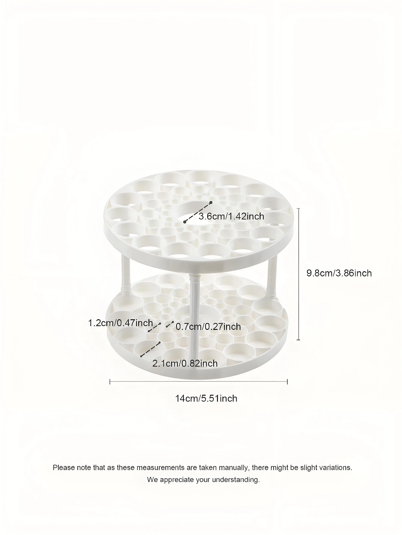 1/2 قطعة تخزين سطح المكتب 48 فتحة رف تخزين متعدد الأغراض مناسب لقلم أحمر الشفاه لفرشاة التجميل