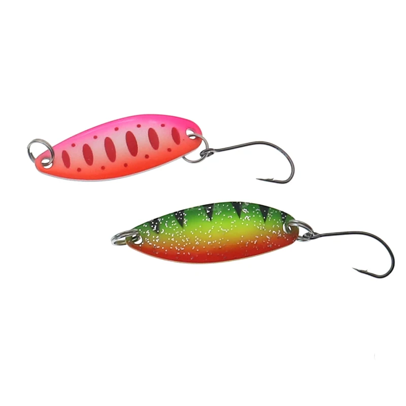 7 sztuk Mix kolorów 3.cm 3.5g łyżka wędkarska przynęta przynęta na pływanie Isca sztuczna pstrąg Pesca sprzęt wędkarski Leurre Truite łyżki — zdjęcie 7