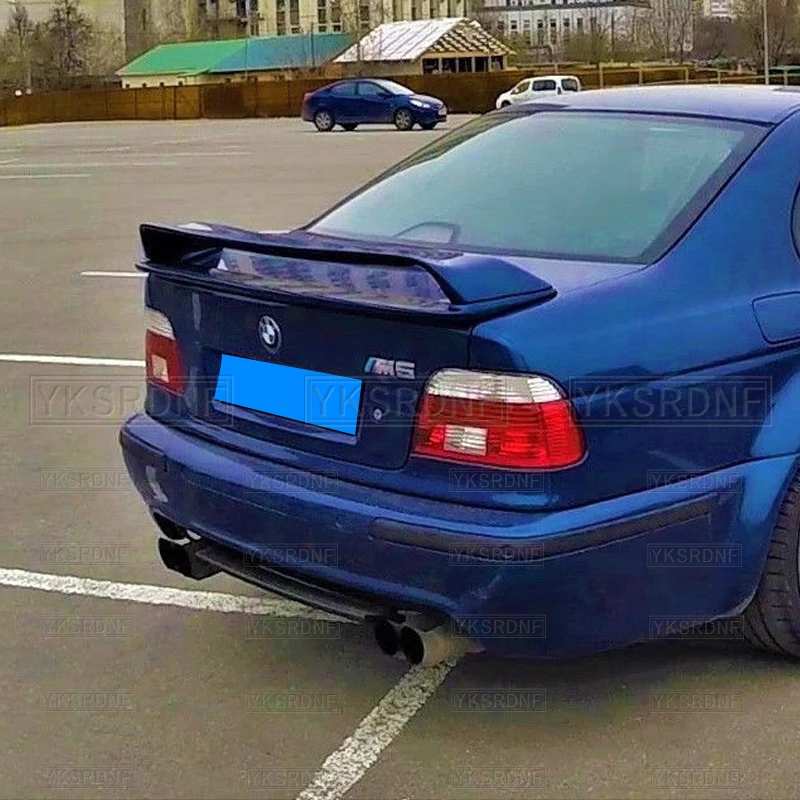 For 1997-2003 BMW 5 Series E39 Rear Trunk Lid Boot Car Spoiler Wings M5 GT Style Black Carbon Exterior Tuning Accessories