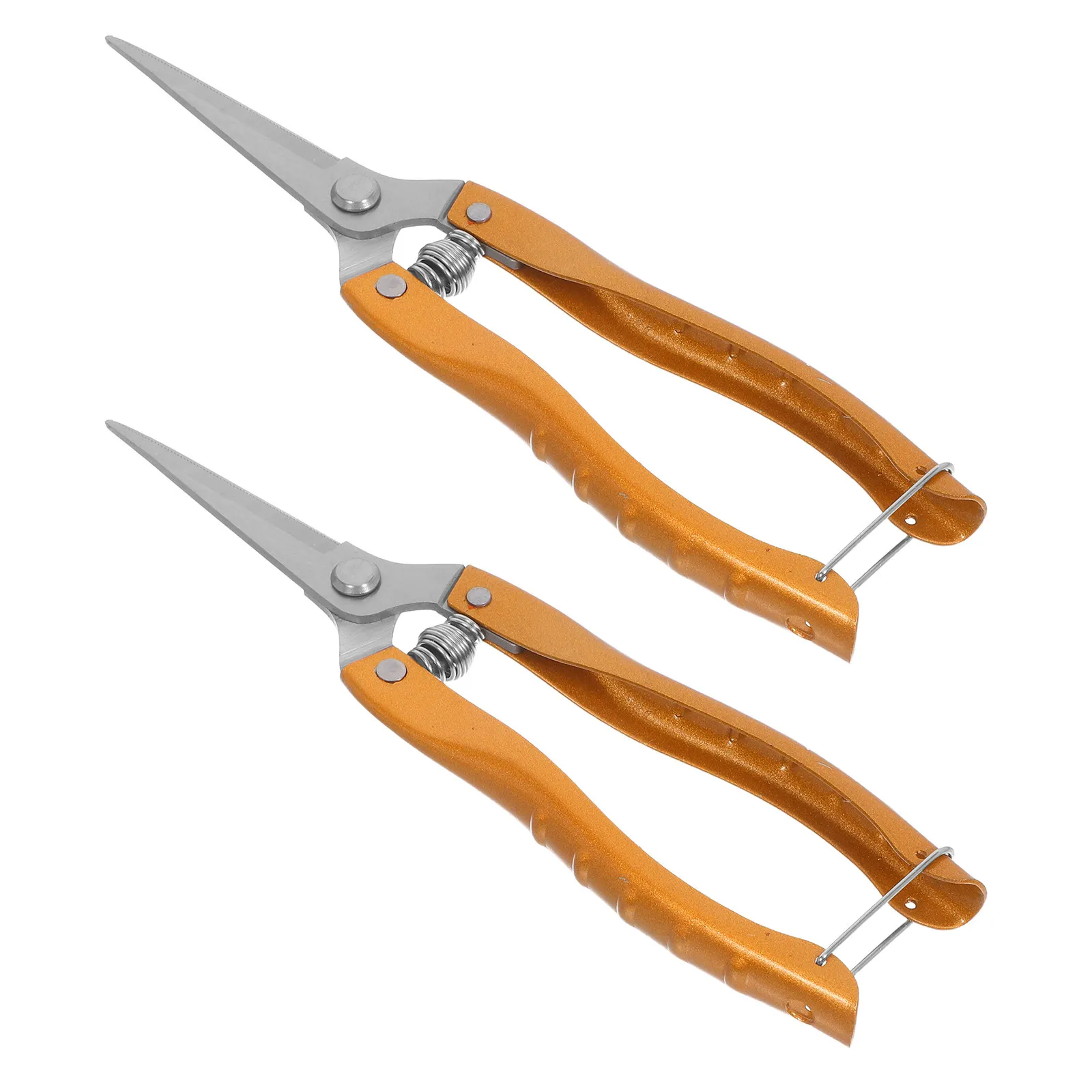 2Pcs Premium Stainless Steel Pruning Shears Non-Slip Ergonomic Handles Garden Shears for Flower Stems Branches Trimming