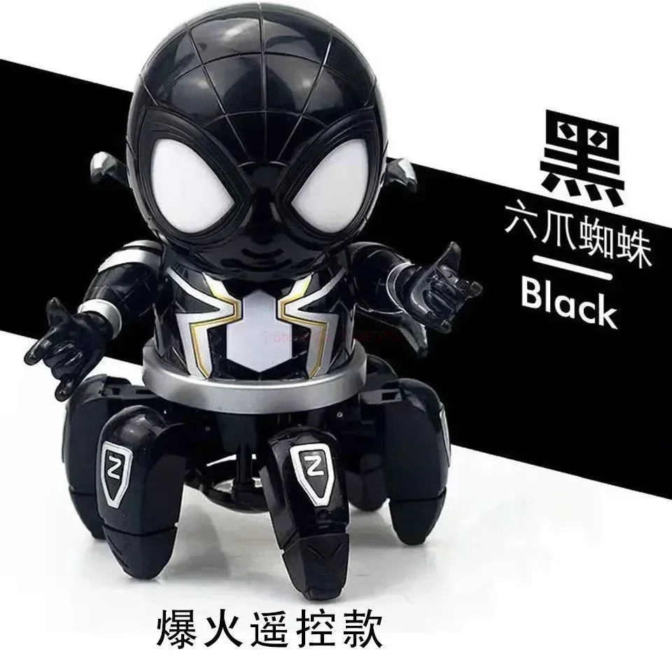 子供のためのスーパーヒーローロボット,アイアンマン,スパイダーマン,アニメーション,電気玩具,6本の爪