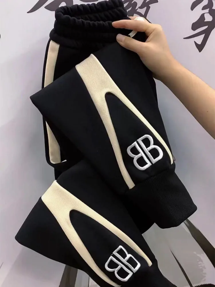 

Зимние утепленные повседневные брюки из чистого хлопка с флисовой подкладкой, женские спортивные брюки Harlan Sle с высокой талией, утягивающие, для занятий спортом и активного отдыха