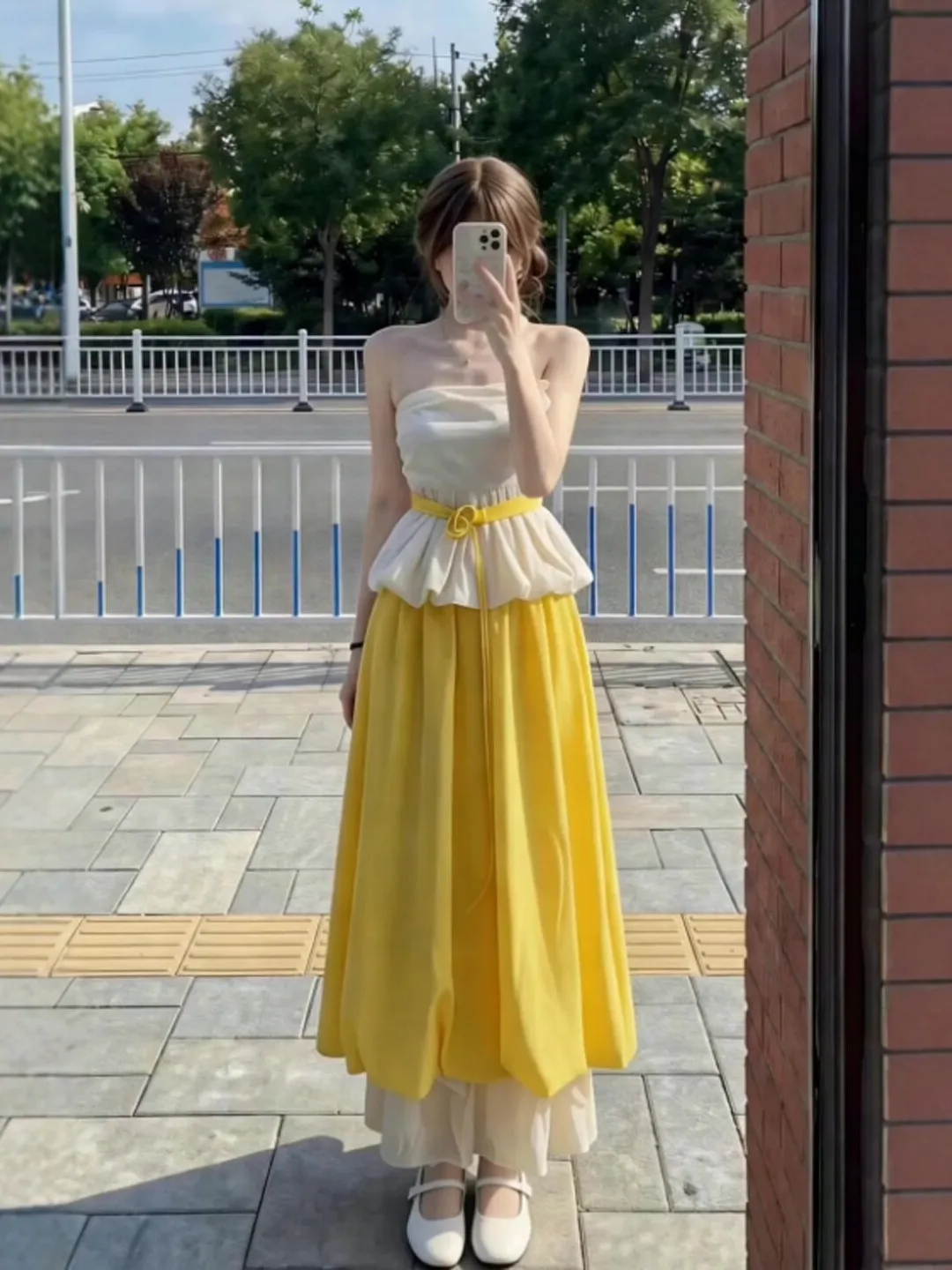 

Gentle Style Two-Piece Set Top And Skirt Sleeveless Maternity Clothes Comfortable Breathable Summer Fashion Women's Ensemble