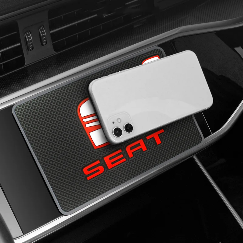 Car Universal Dashboard Non Slip Pad Phone Storage Anti-skid Mat For Seat Leon MK1 MK2 Ibiza 6J 6I Ateca Arona Altea 5f mk3 Coup