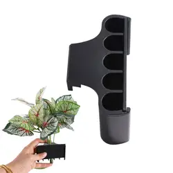 With Integrated Hook Aquarium Planter Plastic Black Aquatic Plant Pot with Hole Hanging Aquarium Plant Holder Fish Tank