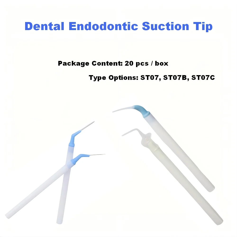 

Dental Endodontic Suction Tip Aspirator Tip Root Canal Suction Tube Dental Disposable Suction Tips 20 pcs/box ST07 ST07B ST07C
