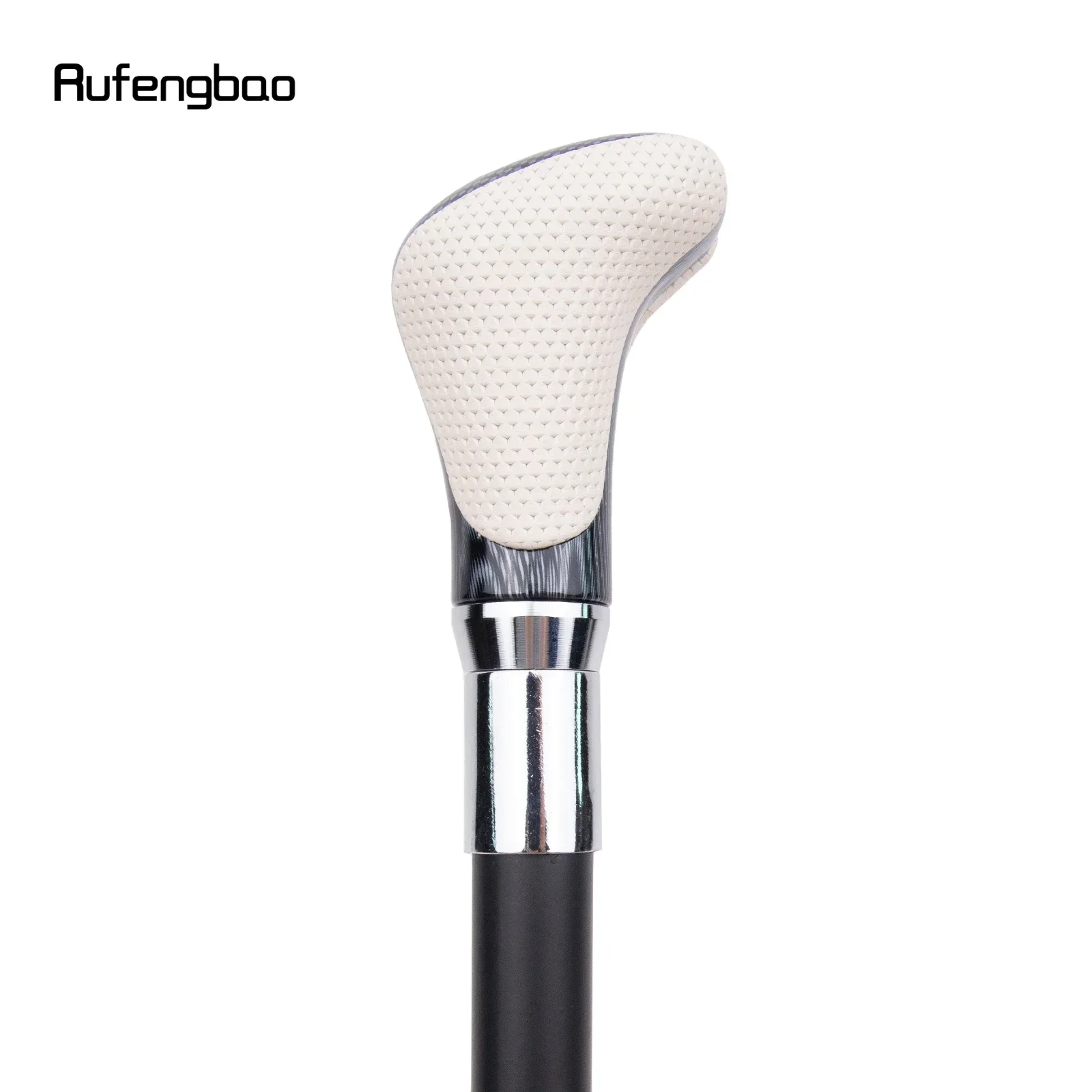 화이트 블랙 가죽 화이트 워킹 지팡이 패션 장식 워킹 스틱 신사 우아한 코스프레 지팡이 Crosier 94cm