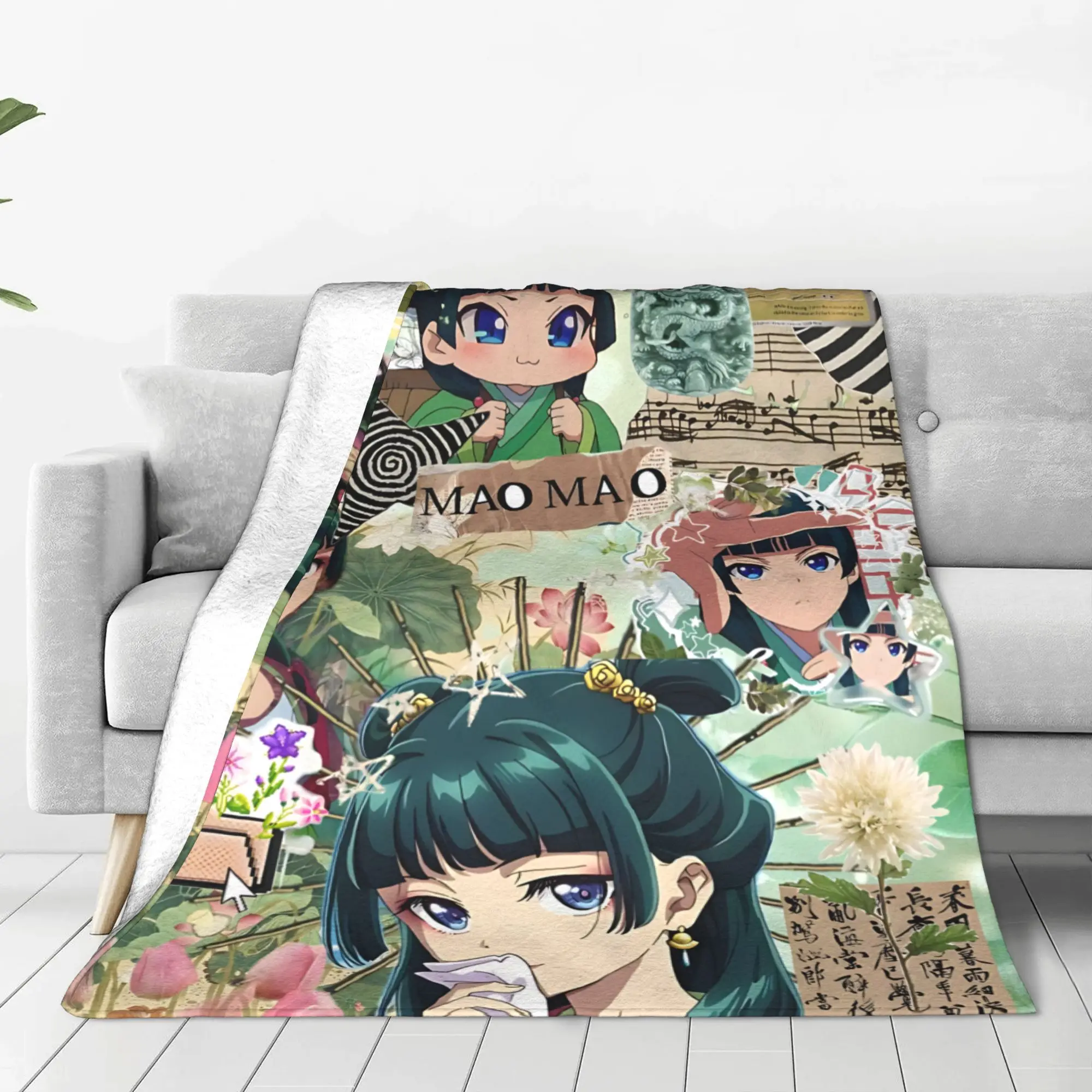 1PC The Apothecary MAOMAO  home room decorations Winter Blankets for Adults Bedding Home Interior Sofa Knee