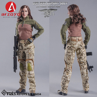 ASTOYS AS034 1/6 Scale Female Clothes Model Seal Combat Uniform Suit Girls Camouflage Clothes for 12inch Action Figure Model