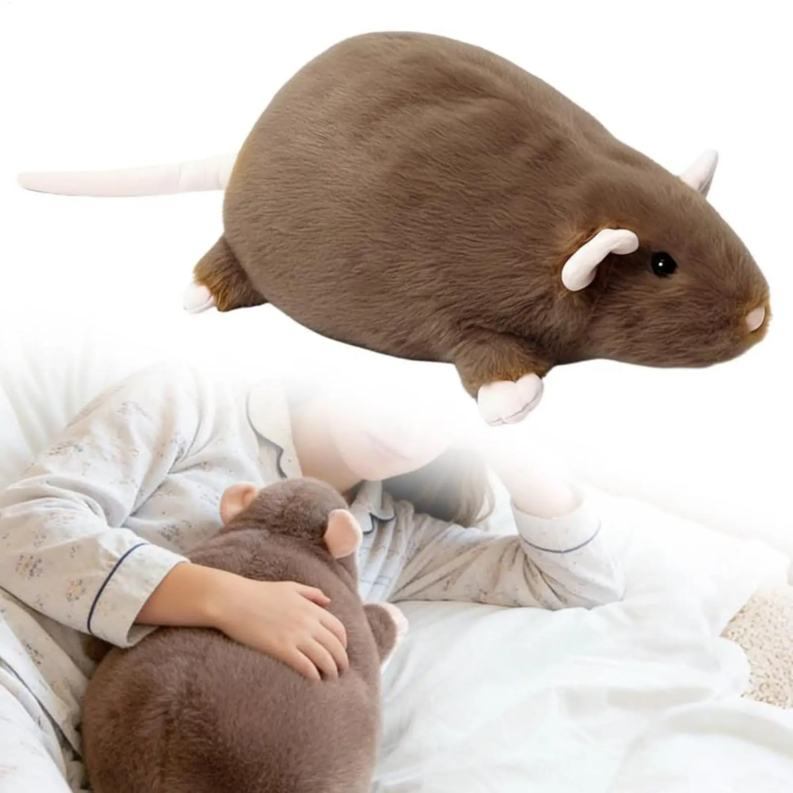 Pluszowa myszka, miękka, urocza maskotka, poduszka do przytulania dla kobiet, mężczyzn, dzieci, chłopców, dziewcząt, nastolatków, dorosłych, do salonu.