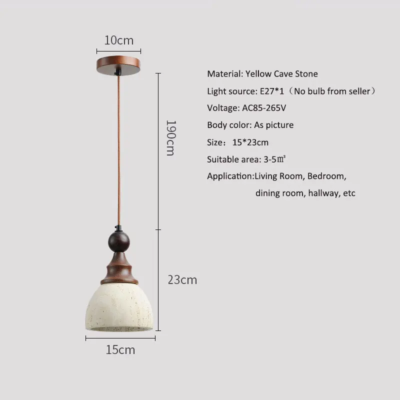 الرجعية السرير قلادة ضوء العتيقة وابي سابي نمط كهف حجر غرفة المعيشة غرفة الطعام مدخل قاعة منصة مشروبات Droplight