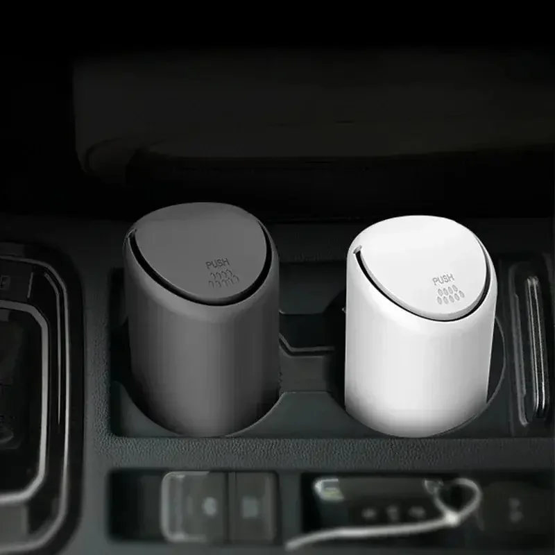 

Silicone Car Trash Can Dust Case Holder Rubberized Auto Organizer Storage Box Accessory - Vehicle Interior Waste Bin