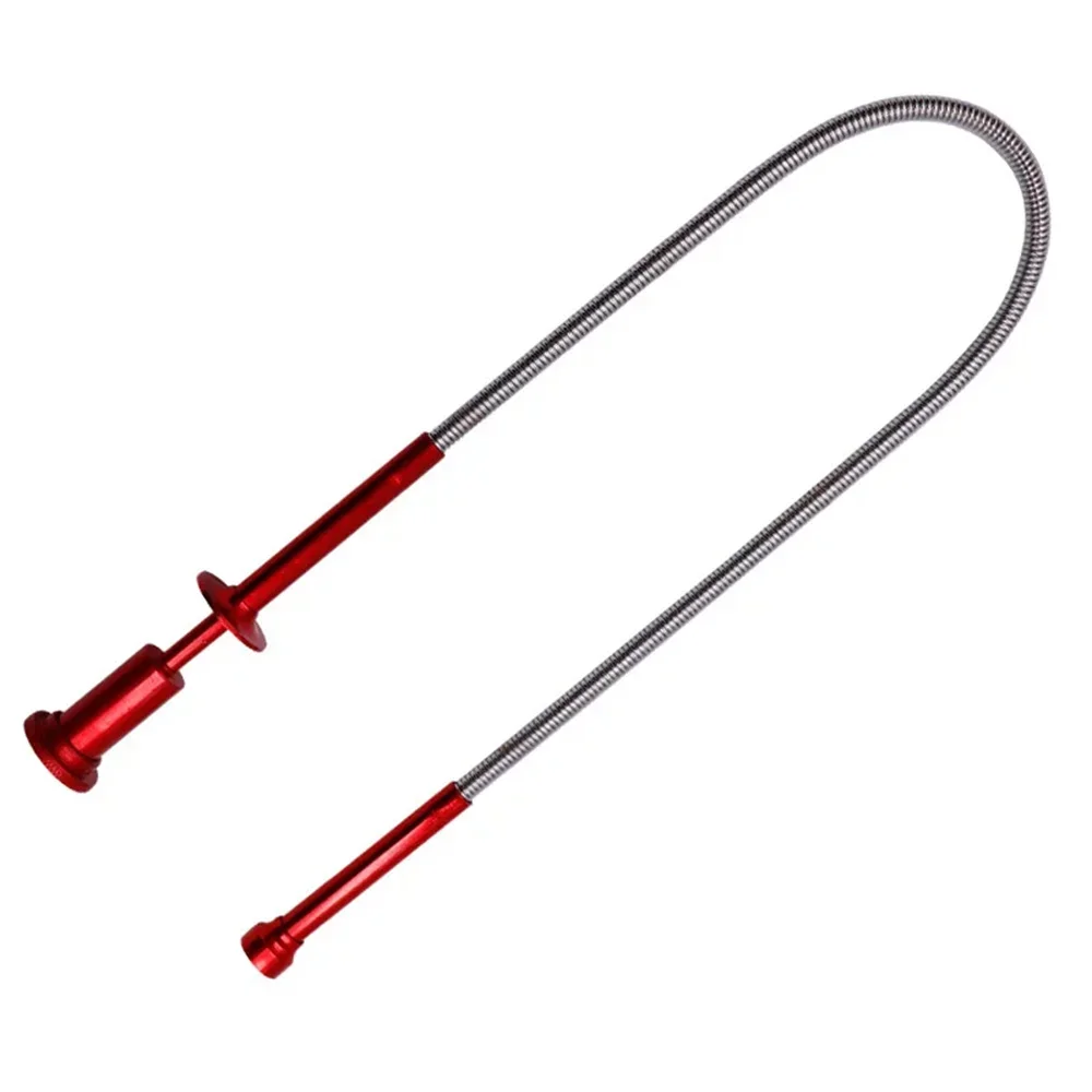 

4 Claws with LED light Flexible Spring Magnet Grab Grabber Telescoping Magnetic pickup Claw Magnetic Pick-up Tool（No battery）
