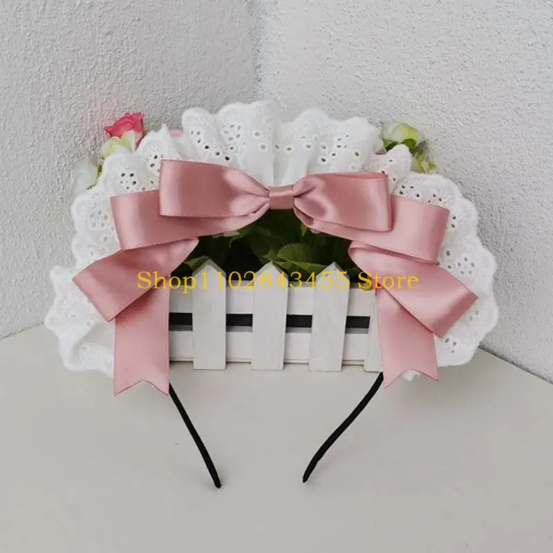 

49MC Lolit Headband Lolit Headpiece Bowtie Headband Bowknot headband Bows Headband
