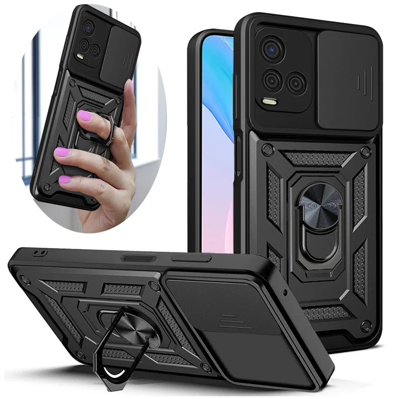 Shockproof Armor Case For VIVO Y31 Y53S Y51 Y33S Y11 Y12 Y17 Y91 Y76S Y20 Y21S Camera Lens Protection Fundas For VIVO V21 V23E