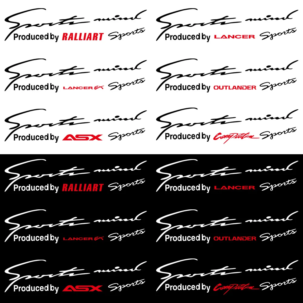 สติกเกอร์ติดไฟหน้ารถยนต์ ลายโลโก้รถยนต์ สำหรับมิตซูบิชิ แรลลิอาร์ต แกรนดิส แลนเซอร์ เอาท์แลนเดอร์ คอมเพทชั่น เอเอสเอ็กซ์