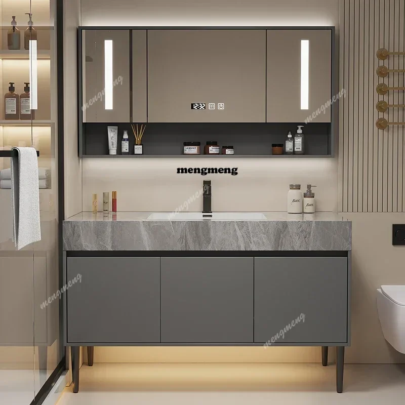 

Luxury Standing Bathroom Storage Cabinet Organizer Narrow Tall Sink Bathroom Cabinet Mirror Vanity Armario De Banheiro Furniture