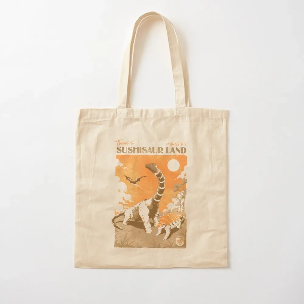 Sushisaur Land Tote Bag Big bag cute tote bag Women's shopper