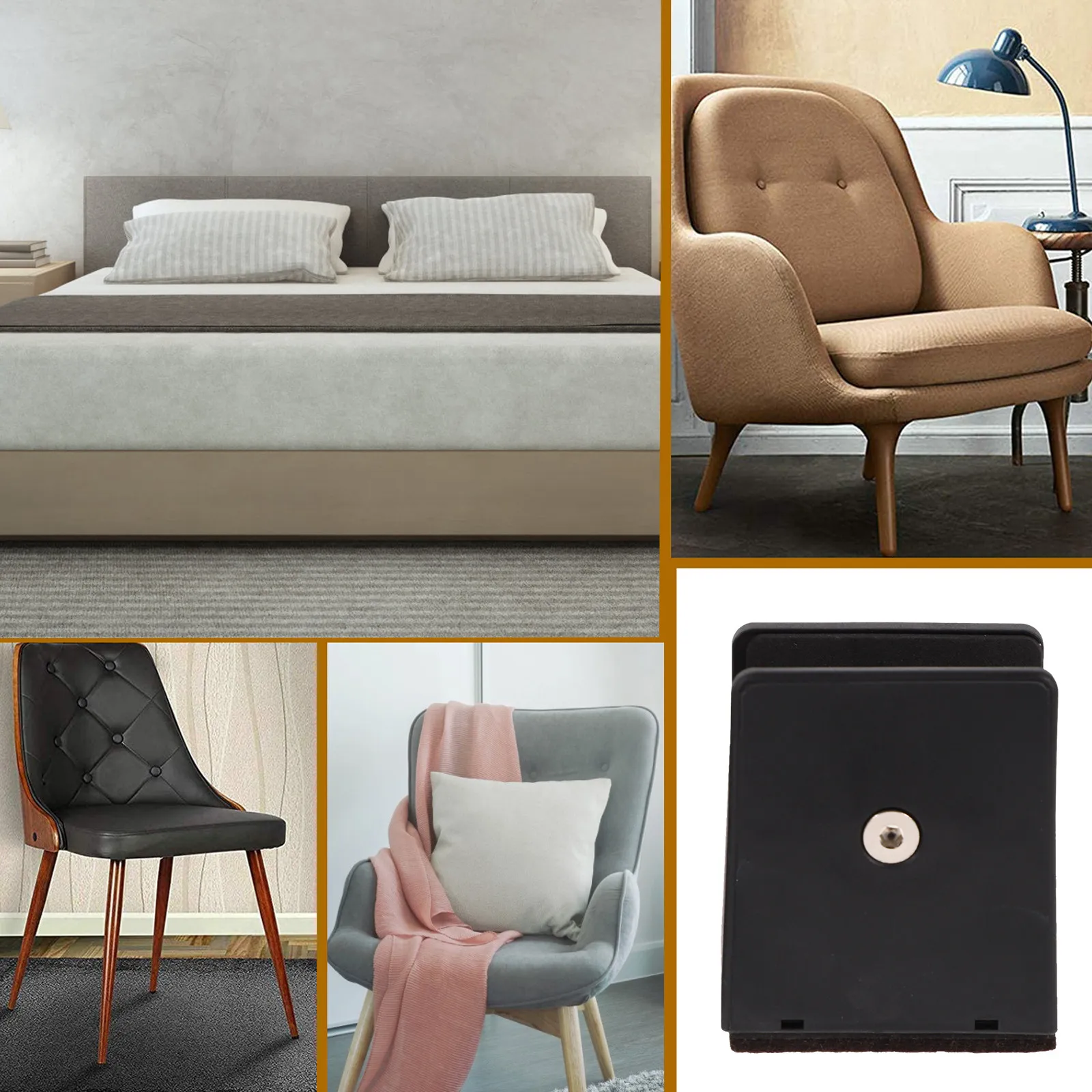 

2 шт. универсальные регулируемые подставки для мебели (для кроватей, столов, диванов, шкафов, стульев, холодильников, письменных столов) высотой 1-37 см