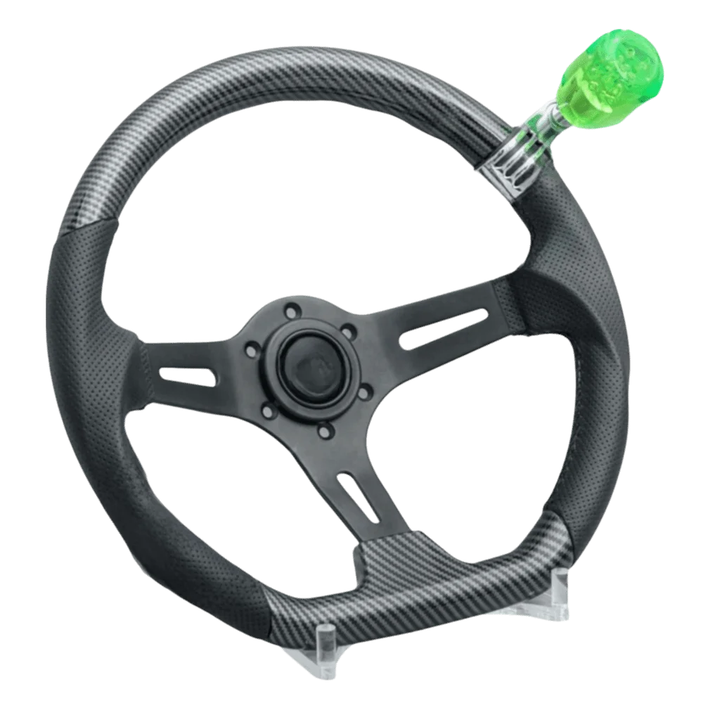

Octagonal Design Steering Wheel Spinner Knob Acrylic Crystal Material Smooth Rotating Steering Assistant Sturdy Construction
