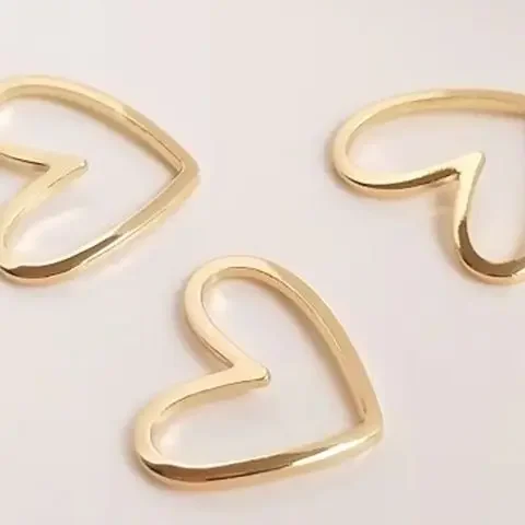 DIY полые изогнутые серьги в форме сердца, аксессуары, подвесные украшения, первый аксессуар, соединенные детали для изготовления ювелирных изделий