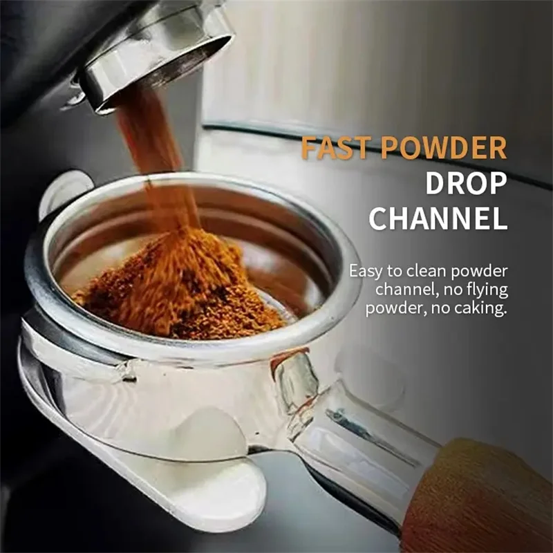 Rebarbadora plana de aço inoxidável elétrica, moinho de café expresso comercial, moedor de café automático, 250W, 60mm