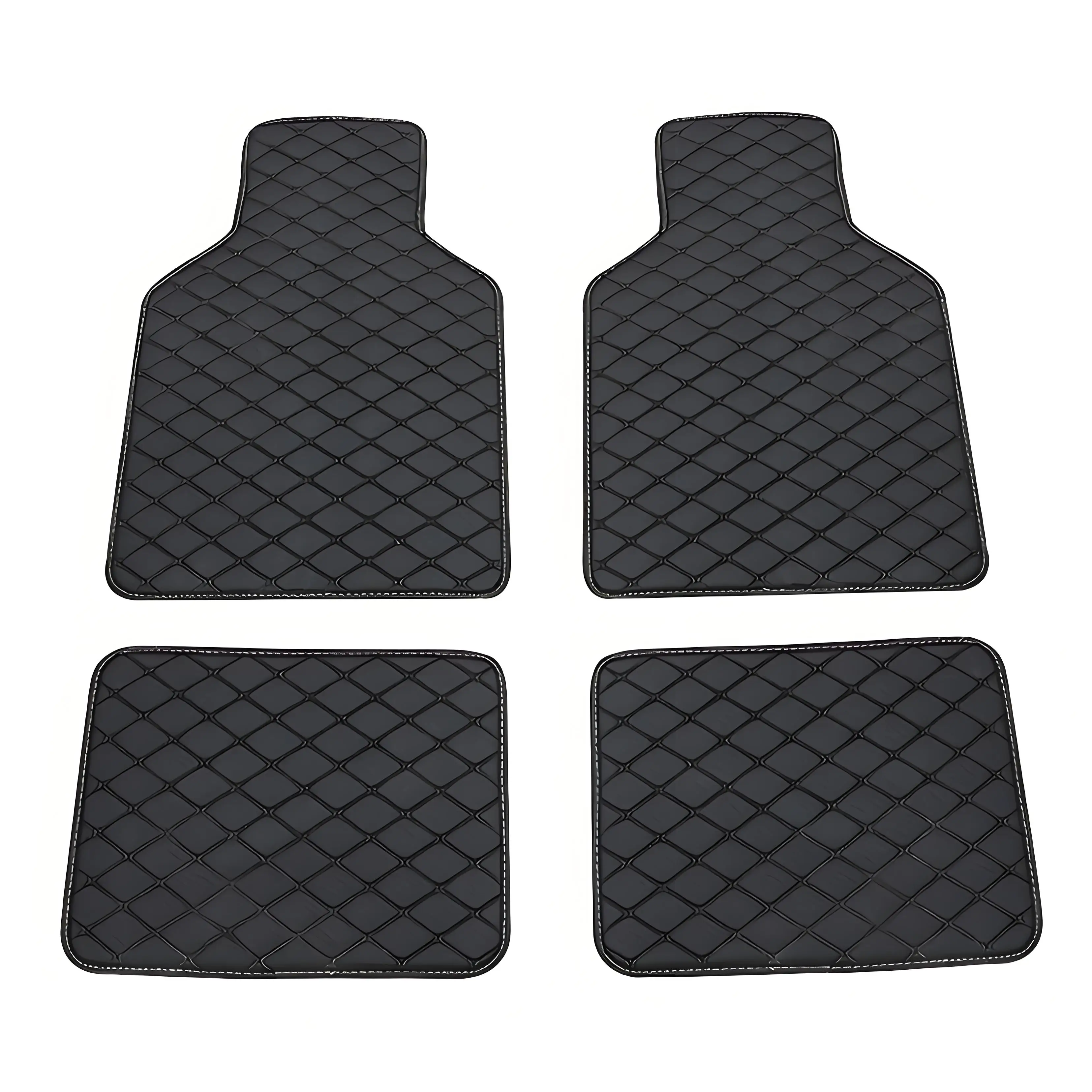 

Car Carpet Lining Mats All Weather Auto Anti-Slip Foot Protector Waterproof Front Rear Floor Liner Mat Universal Car Accessories