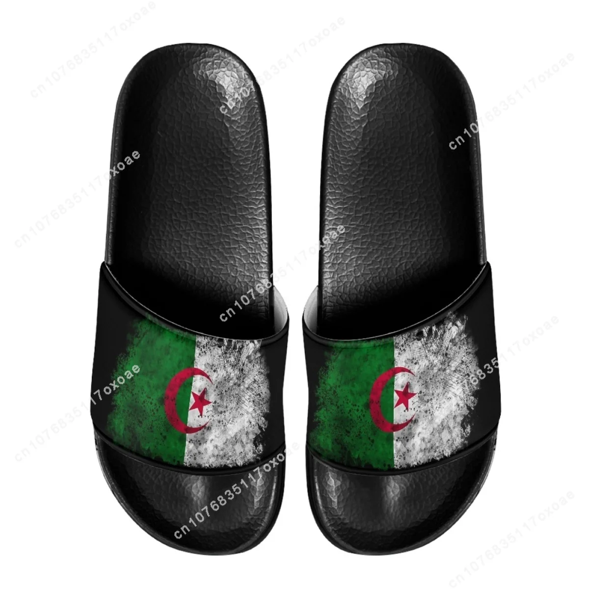 Women Slippers Summer 2023 Algeria Flag Design Fashion Home Bathroom Slippers for Girls Casual Non Slip Flats Beach Slides Woman