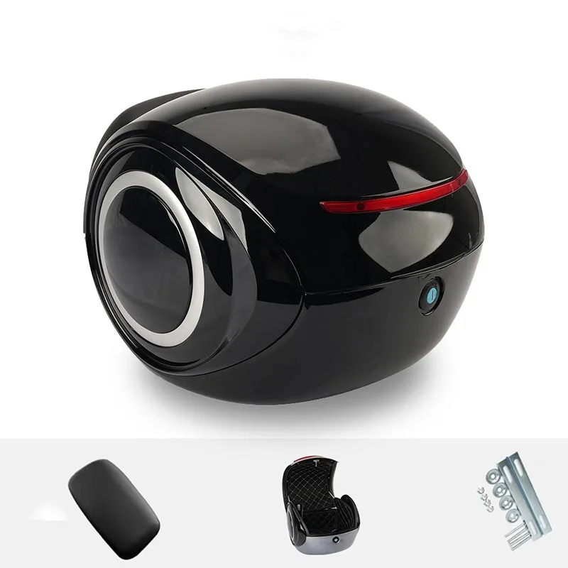 

Универсальный большой багажник для мотоцикла, скутера, багажник для электромобиля, верхний багажник, полный ящик для хранения шлема