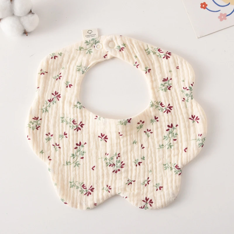 Novo 7 camadas de algodão babadores do bebê à prova dwaterproof água impressão saliva toalha recém-nascido burp panos bandana cachecol para menino menina alimentação babador