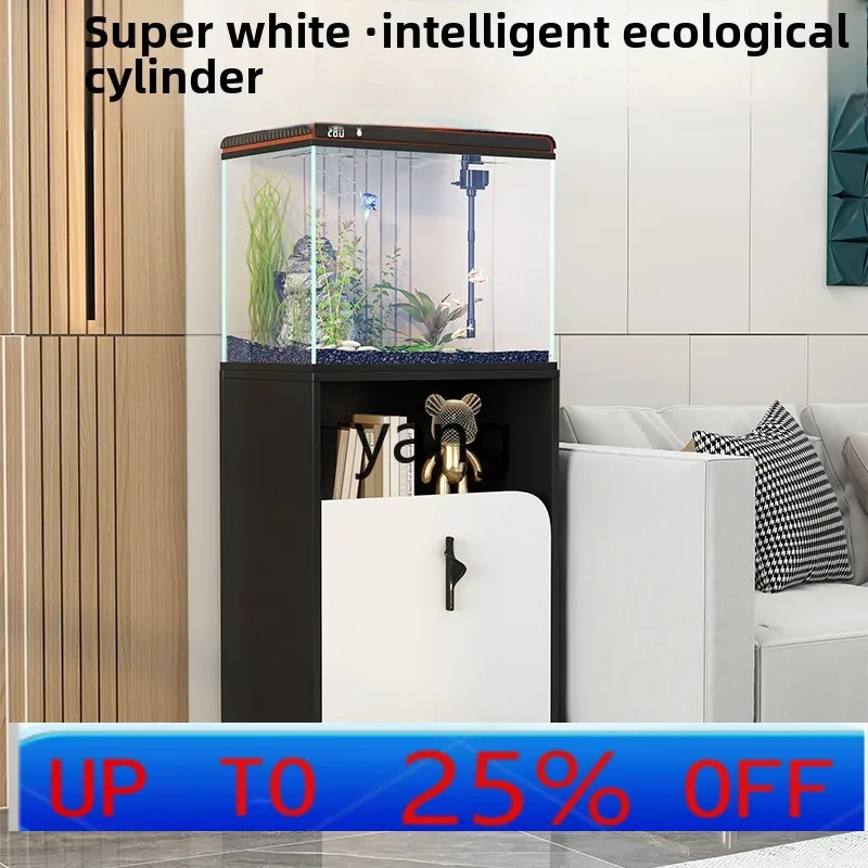 

LH ultra-white glass water-free ecological fish tank living room small aquarium floor