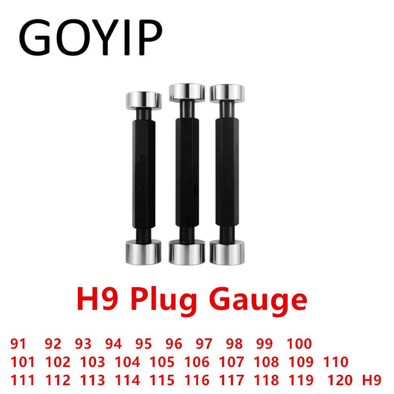 91 92 93 95 97 98 99 100 101 105 106 108 110 112 115 118 119 120 H9 Smooth Plug Gauge GO NO-GO Gage Support Customization