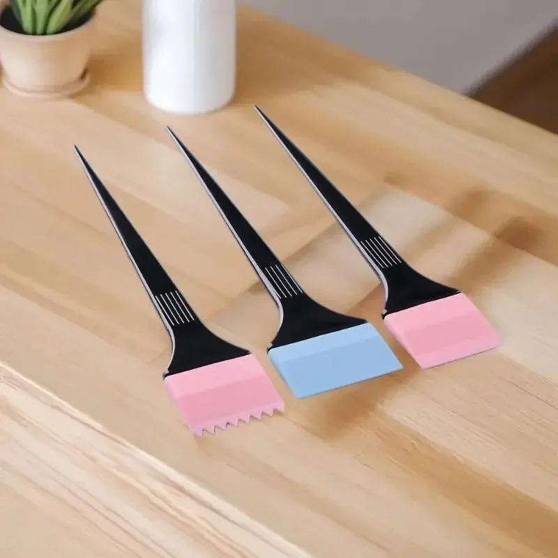 

6 шт., силиконовая кисть для окрашивания волос случайного цвета, шпатель, кисть для смешивания, набор для волос Pro Salon, инструменты для укладки волос