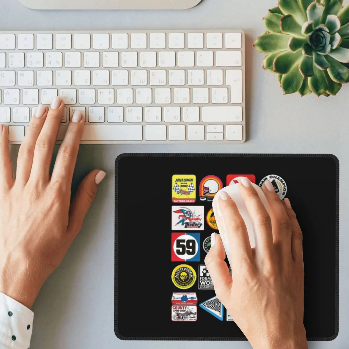 Magnus Walker - Urban Outlaw Racing Mouse Pad Computer Keyboard Mouse Mat Gaming PC Desk Mat Office Table Mats