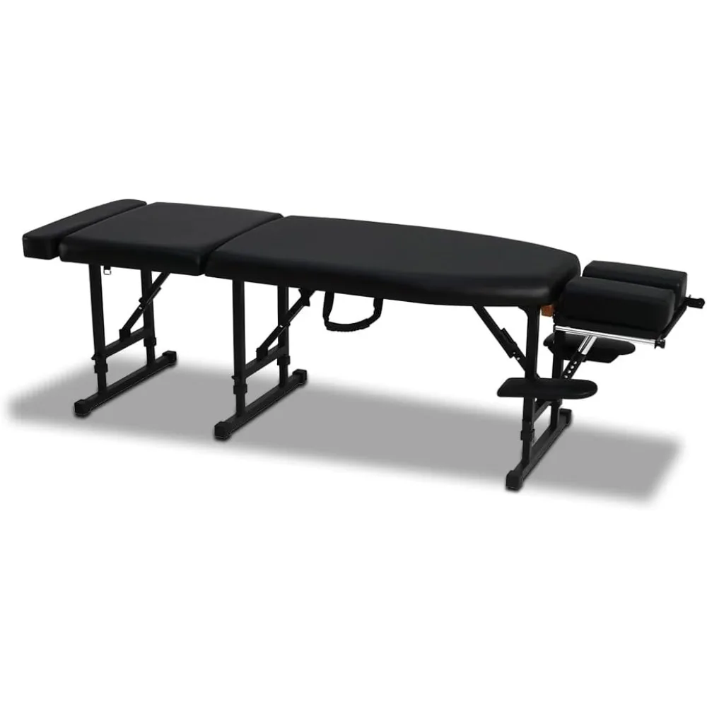 Sheffield 160 Elite Mesa quiropráctica portátil profesional - Diseño plegable ligero y ajustable (carbón)