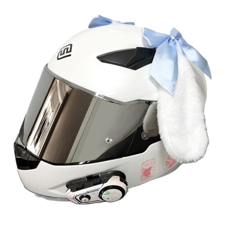 AliExpress NONE Rabbit Ear Motorcycle Electric Bicycle Helmet Decoration Decoración De Cassos De Esquí Helmet Ears