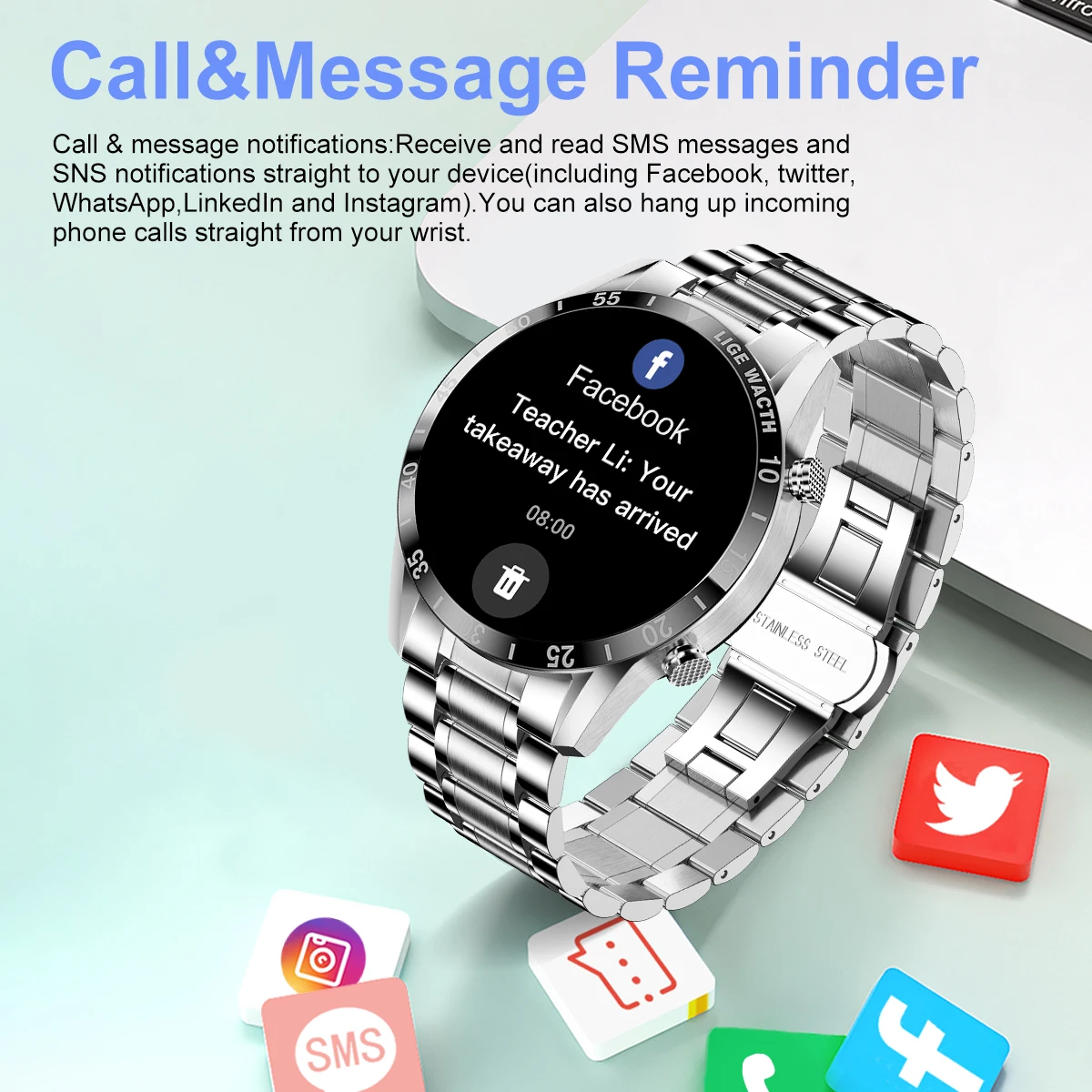 LIGE Orologio Intelligente Cla - Luxury Watch Hd recensione e prezzo