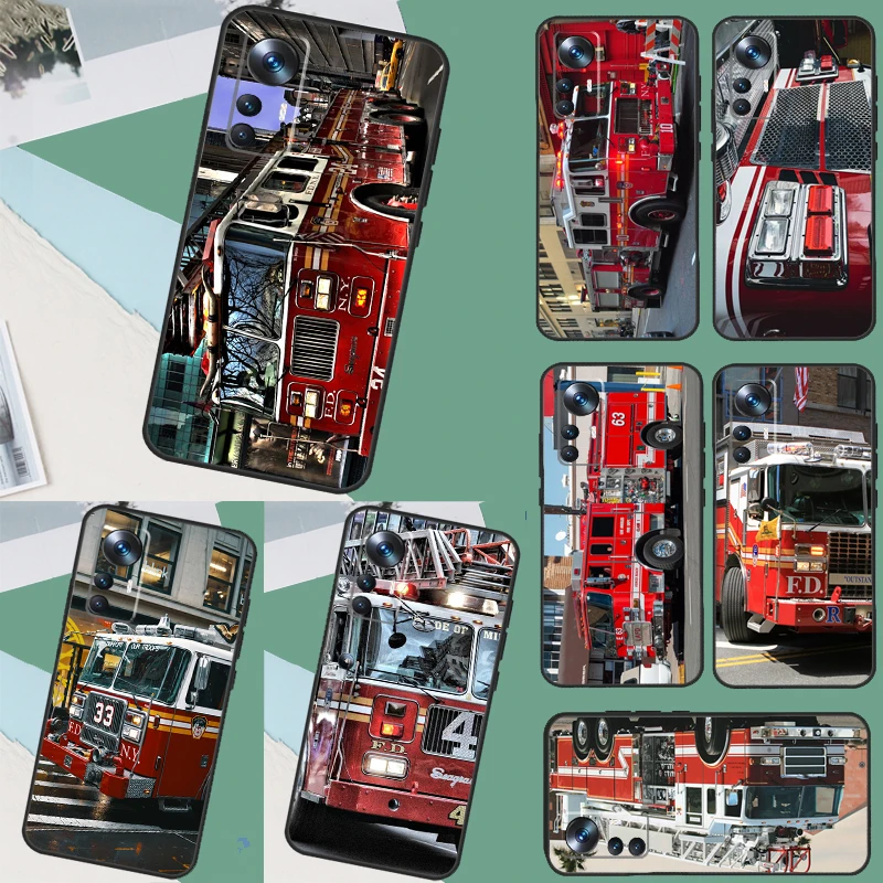 

Чехол для пожарной машины для Xiaomi 13 14 15 Ultra 11T 12T 13T 14T Pro POCO X7 Pro X3 X5 F5 F6 M6 X6 Pro Case