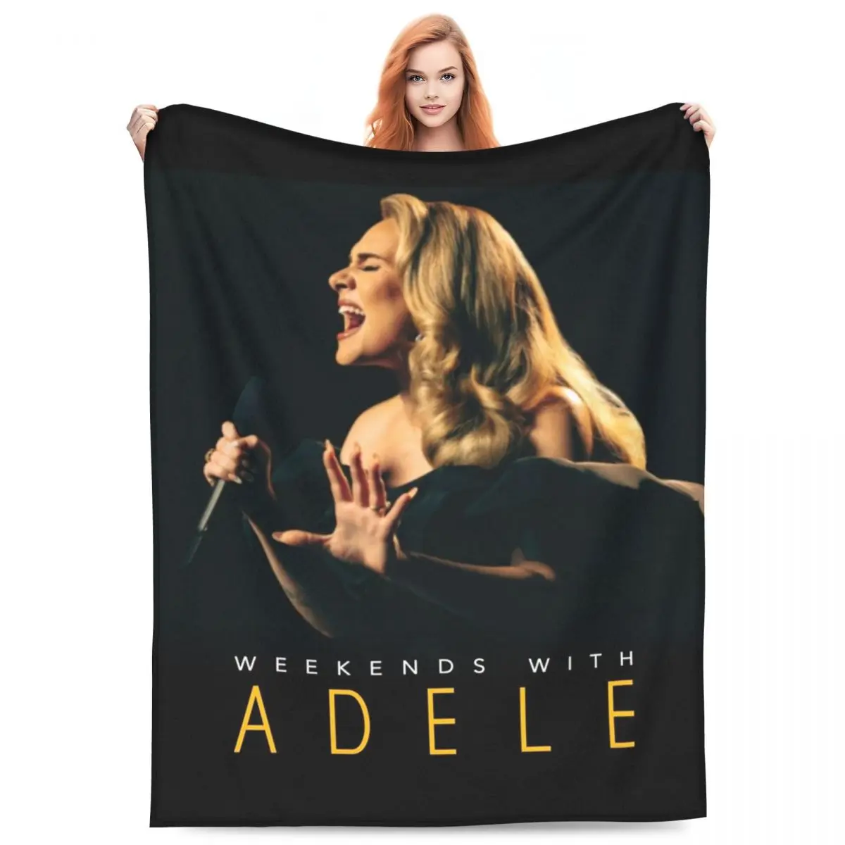 

Multifunction Adele 2024 Album Tour Blanket Merch Bedding Decorative Cool Singer Throw Blanket Ultra-Soft Flannel for Car