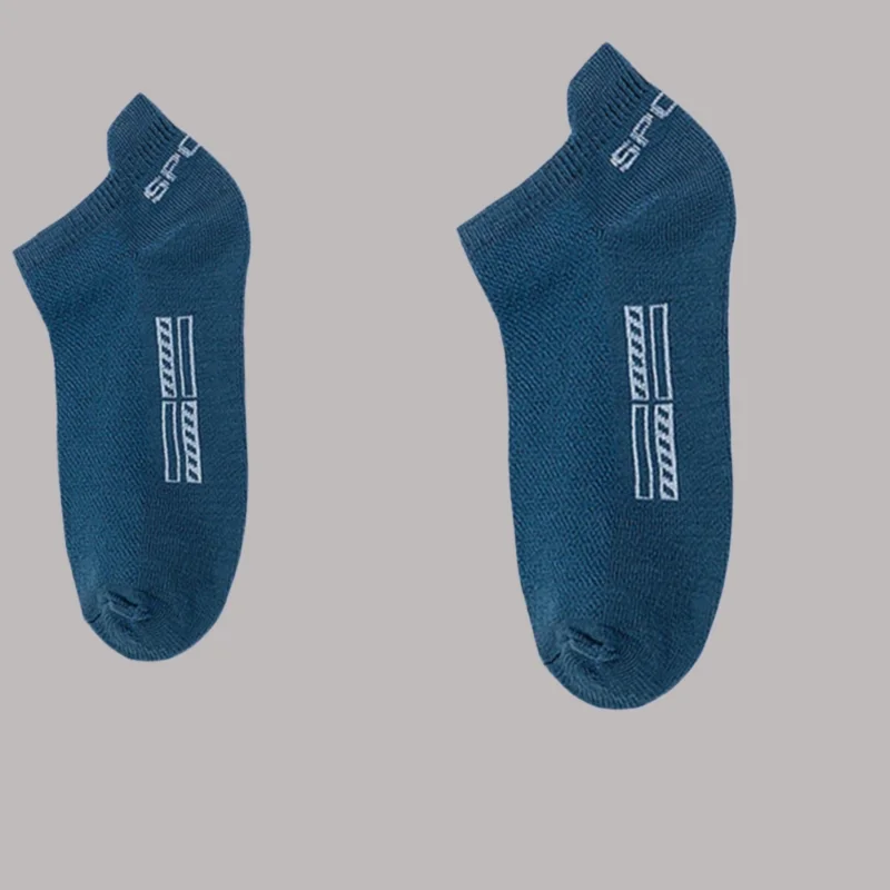 Calcetines tobilleros de malla transpirable para hombre y mujer, medias cortas de algodón de alta calidad, suaves, a la moda, 5/10 pares