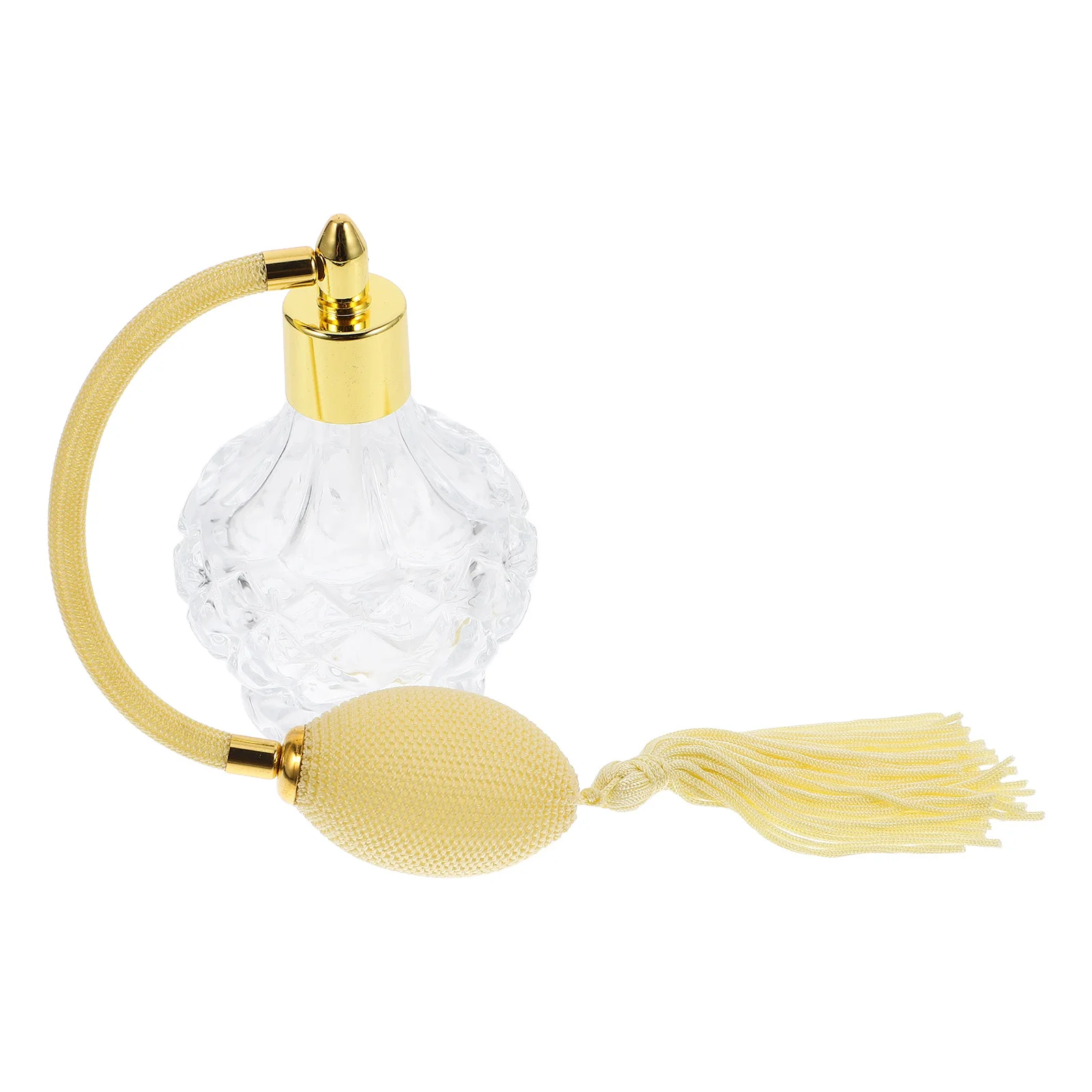 80ml Butelka na perfumy z możliwością ponownego napełniania, wykonana ze szkła w stylu vintage, z rozpylaczem typu airbag, elegancki i delikatny design, idealna na olejki perfumowane, tonery, do łazienki lub na toaletkę.