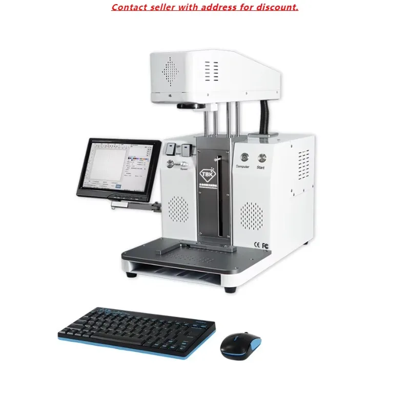 

TBK 958C Laser Cutting Engraving Marking Printer Machine For Iphone 12 Pro Max Back Glass Remove Mobile Phone Separating Machine